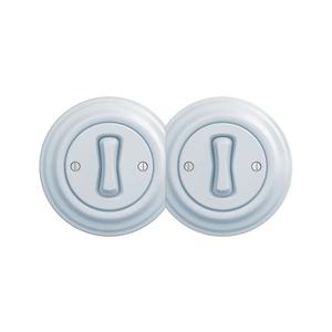 lap - dvojitý retro jednopólový vypínač s rámčekom č. 1, modrý 2xKA0026+2xKA0019 vyobraziť