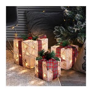 Brilagi - SADA 3x LED vonkajších vianočných dekorácií LED/230V IP44 darčeky 1v291-OEM1 vyobraziť
