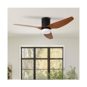 ZE - LED stropný látor PADUA LED/18W/230V Wi-Fi Tuya čierna/hnedá + diaľkový ovládač ZEV008 vyobraziť