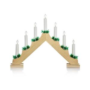 - LED Vianočný svietnik 7xLED/2, 6W/230V drevo 50002885 vyobraziť