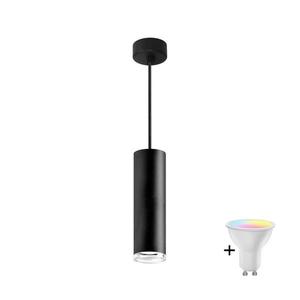 LED RGBW Stmievateľný kúpeľňový luster na lanku TURYN 1xGU10/6, 5W/230V IP44 čierna SA1912+AI0414 vyobraziť