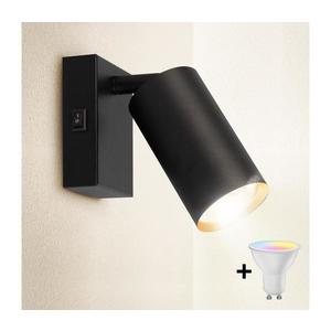 Brilagi -LED stmievateľné nástenné bodové svietidlo SELE 1xGU10/6, 5W/230V čierna/zlatá BG1374+AI0414 vyobraziť