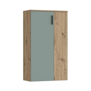 Skrinka na topánky ETON, dub artisan/zelená BTS321-M934 vyobraziť