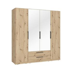 Šatníková skriňa so zrkadlom MARO 200x213 cm dub artisan CDXS84S-D78 vyobraziť