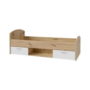 Jednolôžková posteľ s úložným priestorom URO 90x200 cm dub artisan/biela CUGL091-M164 vyobraziť