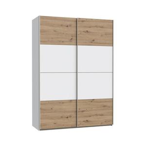 Šatníková skriňa KARO 150x210 cm biela/dub artisan SHMS72413-M576 vyobraziť