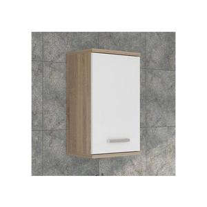 Nástenná kúpeľňová skrinka VENOM biela/dub sonoma VERH10-Q34 vyobraziť