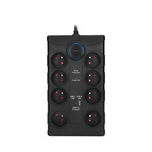 PO80B - Predlžovací kábel s vypínačom 8Z Typ E + 1x USB-A + 1x USB-C 2 m čierny PO80B vyobraziť