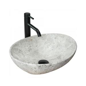 REA-U0165 - Umývadlo na dosku SOFIA 34, 5x41 cm keramika/svetlý kameň REA-U0165 vyobraziť