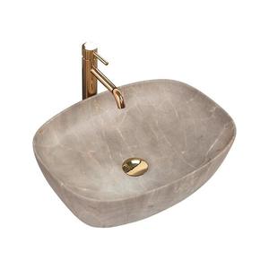 REA-U6647 - Umývadlo na dosku FREJA 39, 5x51 cm keramika/šedá/mramorový dekor REA-U6647 vyobraziť