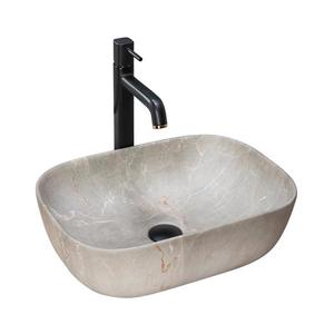 REA-U3802 - Umývadlo na dosku LIVIA 33, 5x46, 5 cm keramika/šedá/mramorový dekor REA-U3802 vyobraziť