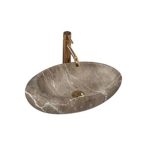 REA-U6650 - Umývadlo na dosku ROXY 31x49 cm keramika/šedá/mramorový dekor REA-U6650 vyobraziť