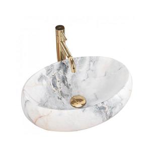 REA-U8567 - Umývadlo na dosku LINDA 34 x 48, 5 cm, keramika s dekorom mramoru REA-U8567 vyobraziť