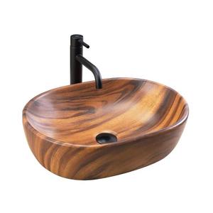 REA-U5060 - Umývadlo na dosku AMELIA 34, 5x48 cm keramika/dekor dreva REA-U5060 vyobraziť