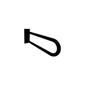 BEMETA Podporné madlo 10x25 cm čierne 301707270 vyobraziť