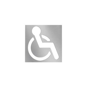 BEMETA Ikona pre osoby so zdravotným postihnutím 12x12 cm nerez/strieborná 111022025 vyobraziť