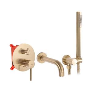 REA-B7503 - Vaňová súprava s podomietkovou batériou LUNGO brúsené zlato REA-B7503 vyobraziť