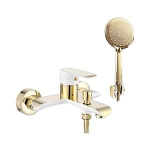 REA-B9932 - Vanová súprava BLOOM matná biela/zlatá REA-B9932 vyobraziť