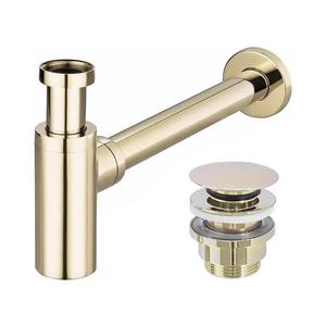 REA-A5692 - Umývadlový sifón s výpusťou CLICK-CLACK, zlatý REA-A5692 vyobraziť