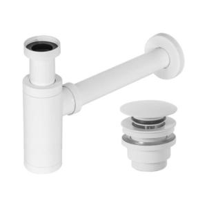 REA-A6952 - Umývadlový sifón s odtokom CLICK-CLACK biely REA-A6952 vyobraziť