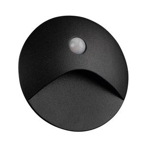 39136 - LED schodové svietidlo EXIN so senzorom, 2, 5 W/230 V, 4000 K, IP65, čierne, guľaté 39136 vyobraziť