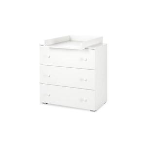 KLUPŚ - Detská komoda s prebaľovacím pultom PAULA biela C-0161 vyobraziť