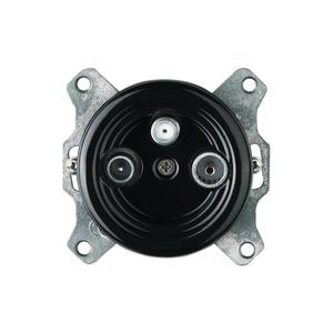 Bohemia-Design - Porcelánová retro TV/SAT-W zásuvka bez rámčeka, čierna K1-TV/SATX-BL vyobraziť