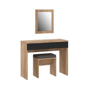 Toaletný stolík ERO + taburet hnedá/čierna DQLT321ST-M368A vyobraziť