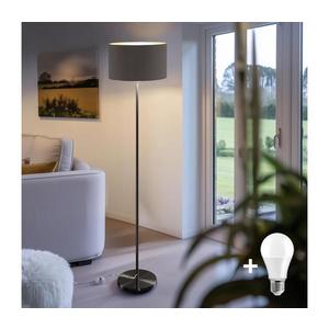 LED stojacia lampa TUNJA 1xE27/20W/230V priemer 38 cm čierna/hnedá 1xSA2187+1xEG32485 vyobraziť