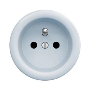 lap - Retro domová zásuvka bez rámčeka, 230 V, modrá M/ZF vyobraziť