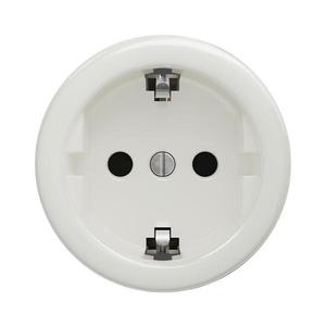 lap - Retro domová zásuvka bez rámčeka SCHUKO 230V/16A biela K/ZS vyobraziť