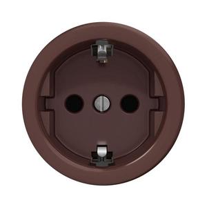 lap - Retro domová zásuvka bez rámčeka SCHUKO 230V/16A hnedá H/ZS vyobraziť
