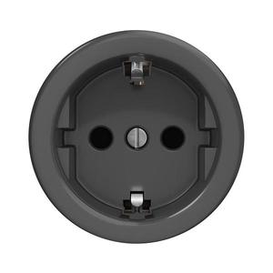 lap - Retro domová zásuvka bez rámčeka SCHUKO 230V/16A antracit A/ZS vyobraziť