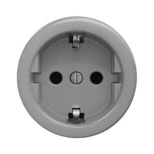 lap - Retro domová zásuvka bez rámčeka SCHUKO 230V/16A sivá S/ZS vyobraziť