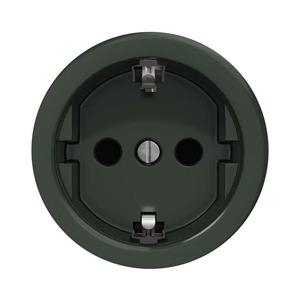 lap - Retro domová zásuvka bez rámčeka SCHUKO 230V/16A zelená Z/ZS vyobraziť