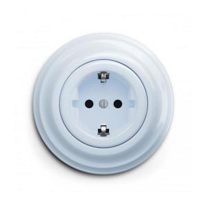 lap - Retro domová zásuvka s rámikom SCHUKO 230 V/16 A, modrá KA0025+KA0108 vyobraziť