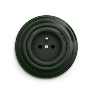 lap - Retro domová zásuvka s rámčekom 230 V zelená KA0061+KA0060 vyobraziť