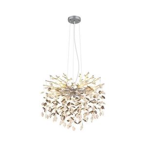 Globo 64138H1S - Luster na lanku QUEENA 8xE14/40W/230V, strieborný 64138H1S vyobraziť