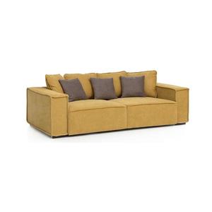 Pohovka BOLZANO žltá/hnedá 5945868070787 vyobraziť