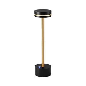 LED stmievateľná nabíjateľná stolová lampa SAM LED/5W/5V 3600 mAh čierna/zlatá ML1386 vyobraziť