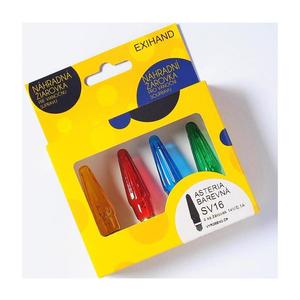 SADA 4 x Náhradná žiarovka ASTERIA E10/14V/0, 1A farebná mix 162100.B vyobraziť