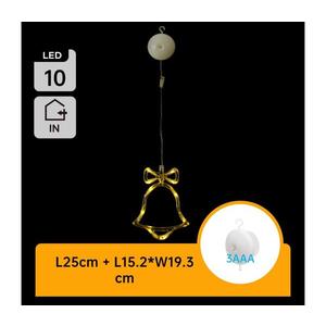 B.V. - LED Vianočná dekorácia LED/3xAAA zvonček 18cm B10303K5T vyobraziť