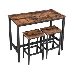 Sada barového stola a 2x barových stoličiek BARTIS hnedá/čierna LBT15X vyobraziť