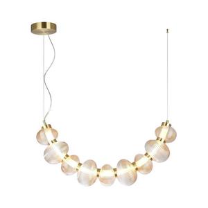 LED luster na lanku BOLLA LED/36W/230V zlatá/dymová béžová ML1428 vyobraziť