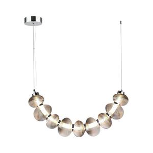 LED luster na lanku BOLLA LED/36W/230V lesklý chróm/dymová sivá ML1429 vyobraziť