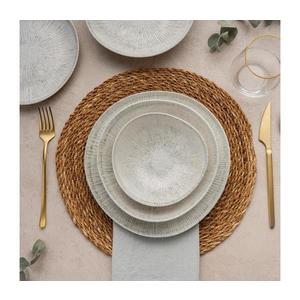 Jedálna sada 24 ks sivá/porcelán 387GRP1364 vyobraziť