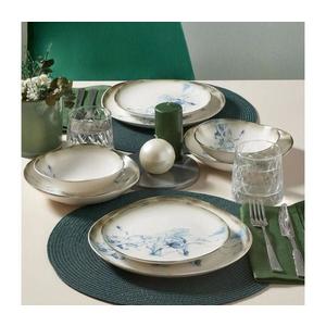 24-dielna jedálenská súprava, biela/modrá, porcelán 387GRP1362 vyobraziť