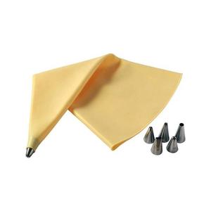 UTC Silikónový zdobiaci vak + 6 cukrárskych špičiek TORO žltá/nerez 263466 vyobraziť