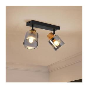 Brilagi - Bodové svietidlo HYGGE 2xE14/15W/230V čierna/dymová BRI439 vyobraziť