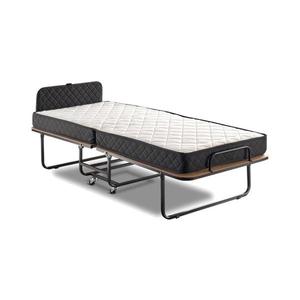 Skladacia kovová jednolôžková posteľ s matracom HERON 90x204 cm biela 480NRN2102 vyobraziť